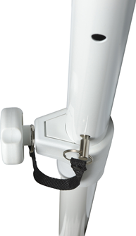 Adjustable Speaker Pole M20 Fixing White 